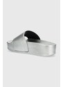 Karl Lagerfeld papucs KONDO MAXI ezüst, női, platformos, KL80805N
