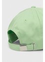 Calvin Klein pamut baseball sapka zöld, nyomott mintás