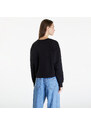 Tommy Hilfiger Női kapucnis pulóver Tommy Jeans Essential Logo 2 Relaxed Fit Crewneck Black