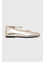 Vagabond Shoemakers bőr balerina cipő DELIA sárga, 5707-183-81