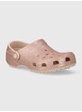 Crocs papucs Classic Glitter Clog rózsaszín, női, 205942