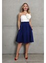 Parisse Tmavomodrá áčková krátka sukňa