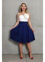 Parisse Tmavomodrá áčková krátka sukňa