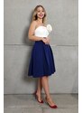 Parisse Tmavomodrá áčková krátka sukňa