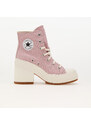 Converse Chuck 70 De Luxe Heel Static Pink/ Egret/ Gum, Női magas szárú sneakerek