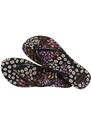 Havaianas flip-flop SLIM ANIMALS fekete, női, lapos talpú, 4103352.2500