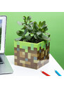 Minecraft asztali ceruzatartó, kaspó, 11,5cm, szögletes, kerámia