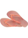 Havaianas flip-flop SLIM GLITTER IRIDESCENT narancssárga, női, lapos talpú, 4148922.5567