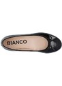 Bianco bőr balerina cipő BIAMADISON fekete, 11201297