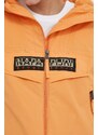 Napapijri rövid kabát Rainforest női, narancssárga, átmeneti, NP0A4HTRA641