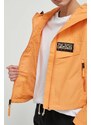 Napapijri rövid kabát Rainforest női, narancssárga, átmeneti, NP0A4HTRA641