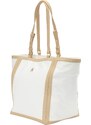 TOMMY HILFIGER Shopper táska 'Essential' homok / fehér
