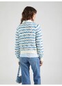 minus Pulóver 'Kalima' tengerészkék / galambkék / fehér