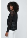 Guess pulóver CLARISSA könnyű, női, fekete, W4GR14 Z3E22