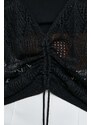 Guess pulóver CLARISSA könnyű, női, fekete, W4GR14 Z3E22