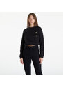Női kapucnis pulóver Calvin Klein Jeans Satin Boxes Crewneck Sweatshirt Black
