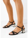 Zapatos Zania v2 fekete női alkalmi szandál