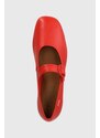 Camper bőr balerina cipő Casi Myra piros, K201629.003