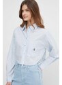 Calvin Klein Jeans pamut ing női, galléros, relaxed