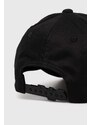 Emporio Armani Underwear pamut baseball sapka fekete, nyomott mintás