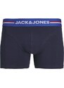 JACK & JONES Boxeralsók 'TIM SOLID' kék / világoskék / fekete / fehér