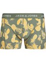 JACK & JONES Boxeralsók 'Dan' sárga / világosszürke / zöld / fekete