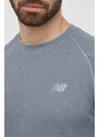 New Balance sportos póló szürke, sima, MT41080AG