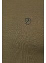 Fjallraven gyapjú hosszúujjú Abisko Wool zöld, sima, F87194