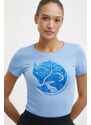 Fjallraven pamut póló Arctic Fox T-shirt női, F89849
