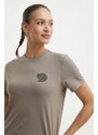 Fjallraven t-shirt Walk With Nature női, barna, F14600171