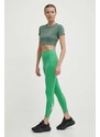 Reebok edzős legging Identity Training zöld, nyomott mintás, 100076226