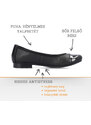 Rieker női balerina cipő – fekete