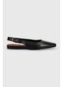 Vagabond Shoemakers bőr balerina cipő WIOLETTA fekete, nyitott sarokkal, 5701-101-20