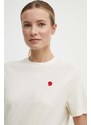 Fjallraven t-shirt Hemp Blend T-shirt női, bézs, F14600163