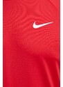 Nike edzős póló piros, sima