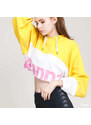 Női kapucnis pulóver Kappa Authentic Sand Claydee Yellow/ White/ Pink