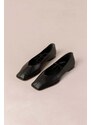 Alohas bőr balerina cipő Sway fekete, S00191.25