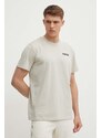 Under Armour t-shirt bézs, férfi, nyomott mintás