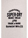Superdry t-shirt bézs, férfi, melange