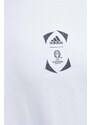 adidas Performance t-shirt Euro 2024 bézs, férfi, nyomott mintás, IT9298