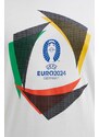 adidas Performance t-shirt Euro 2024 bézs, férfi, nyomott mintás, IT9302