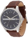 ARMANI EXCHANGE Analóg órák sötétkék / barna / ezüst