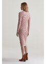 RUHA GANT MINI CABLE KNIT DRESS DUSTY PINK