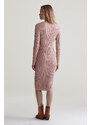 RUHA GANT MINI CABLE KNIT DRESS DUSTY PINK