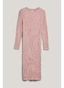 RUHA GANT MINI CABLE KNIT DRESS DUSTY PINK