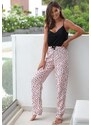 Sensis Paula fekete és rózsaszín pizsama w/r S-XL