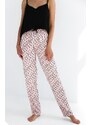 Sensis Paula fekete és rózsaszín pizsama w/r S-XL