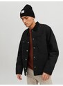 JACK & JONES Sapka 'Long Knit' fekete / fehér