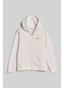 MELEGÍTŐ FELSŐ GANT REG PRINTED GRAPHIC ZIP HOOD EGGSHELL