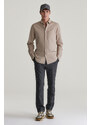 ING GANT REG FLANNEL MELANGE SHIRT DRY SAND